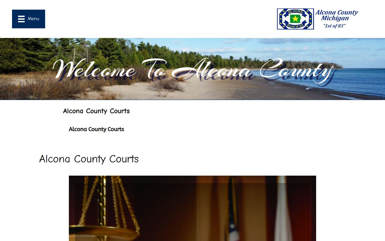 Alcona County courts gateway for criminal case records