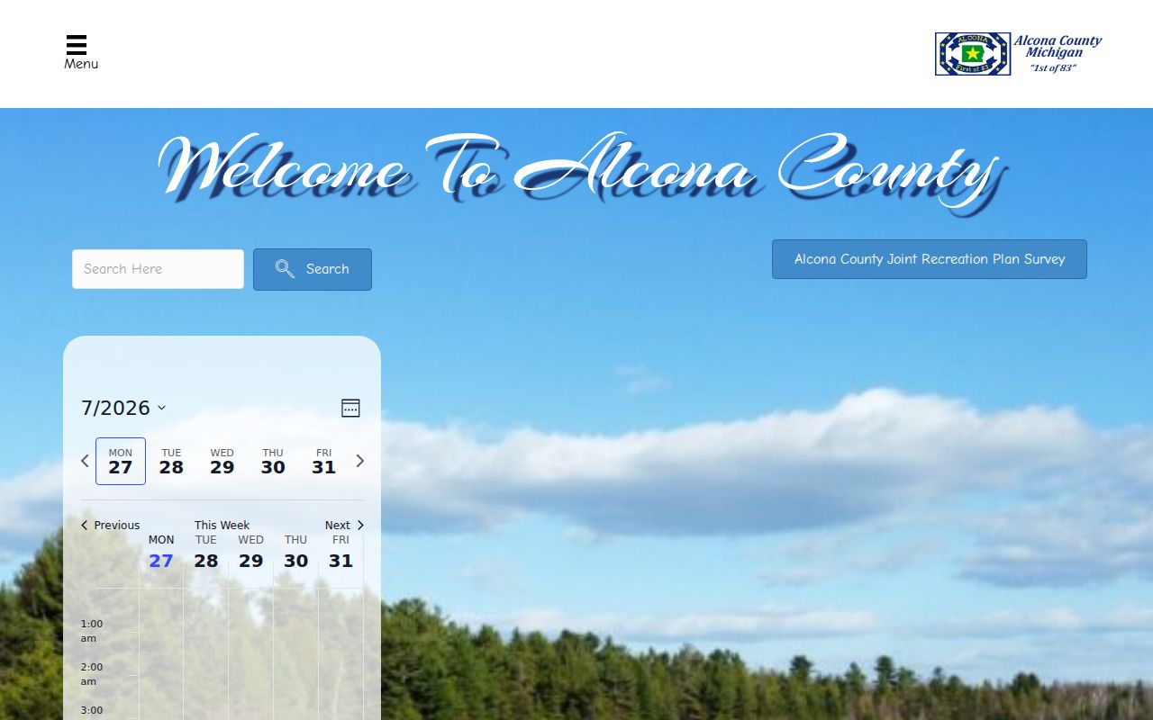Alcona County criminal history government office gateway